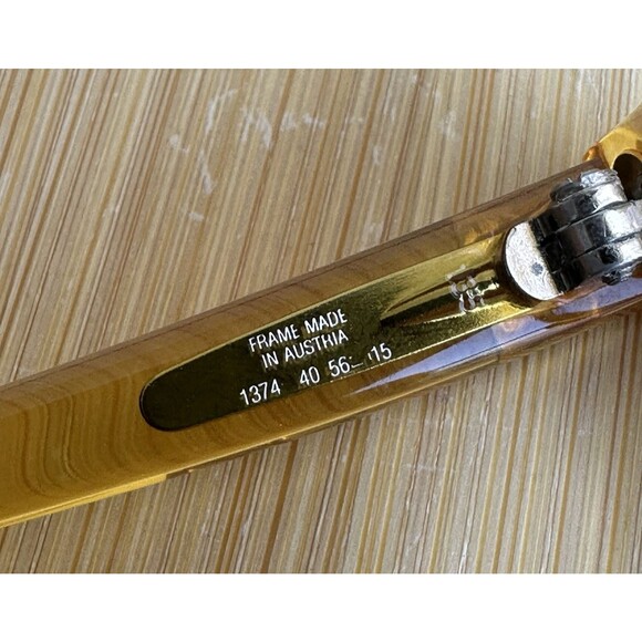 Vintage VIENNALINE 1374 Optyl Eyeglasses 56-15 Austria Retro Funky FRAMES ONLY - Picture 9 of 10